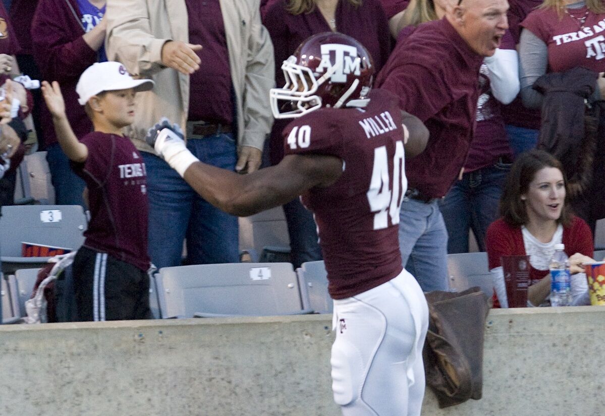 8. Von Miller (Texas A&M defensive end/linebacker, 2007-10)